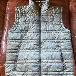 North Face Green Down Vest Mens Large